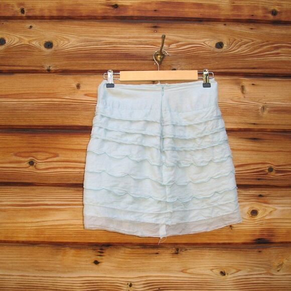 REISS Silk Mini Skirt - Picture 5 of 8